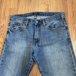 Polo Ralph Lauren Jeans Mens 34x25 Varick Slim Straight Stretch Denim Preppy